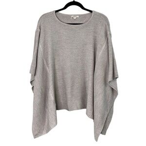 LOFT Dusty Light Lavender Knit Poncho Sweater size XS/Small